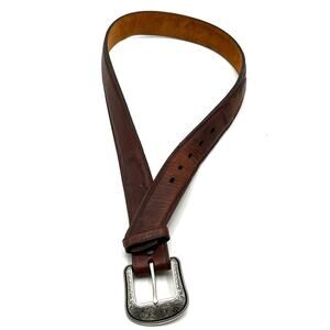 3D BELT CO men's genuine leather belt - 40" long - 1.5 wide